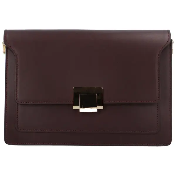 Dámská kožená crossbody bordo - Delami Lilly