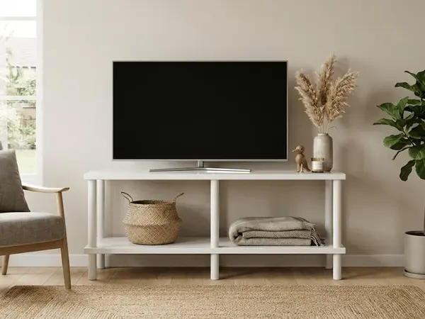 TV stolek SOLE 90 cm, bílá