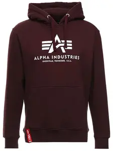ALPHA INDUSTRIES Mikina 'Basic'  krvavo červená