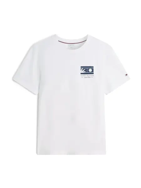 TOMMY HILFIGER Tričko  námornícka modrá / biela