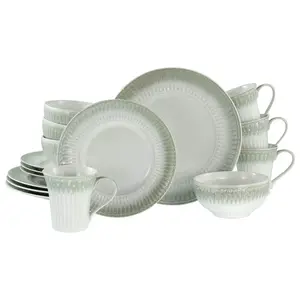 Creatable KOMBINOVANÁ SOUPRAVA Celadon Beige 16dílné