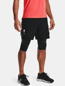 Under Armour Kraťasy Run Anywhere 2N1 Short-BLK - Pánské