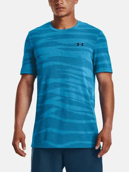 Under Armour Tričko UA Seamless Wave SS-BLU - Pánské