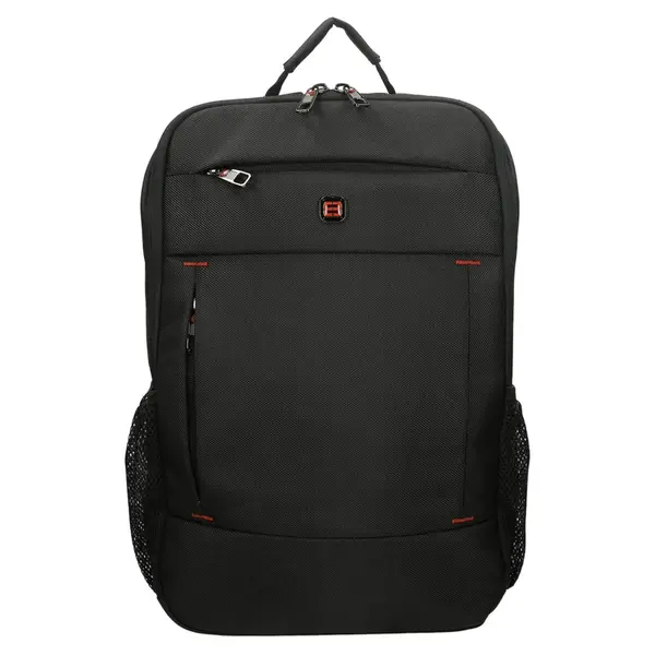 Business batoh na notebook Enrico Benetti Conell, polyester, 17" − čierna
