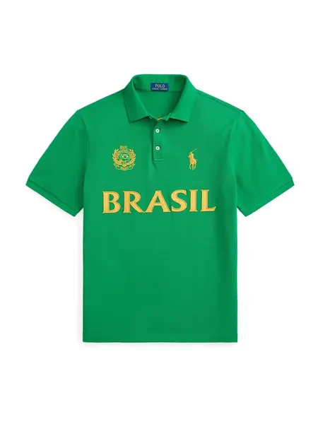Polo Ralph Lauren Tričko  tmavožltá / zelená