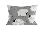 Polybavlnená obliečka na vankúš SHEEP POLY 50x70 cm, sivá