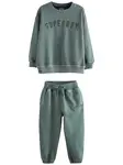 Superdry & Co Joggingová súprava  nefritová / jedľová