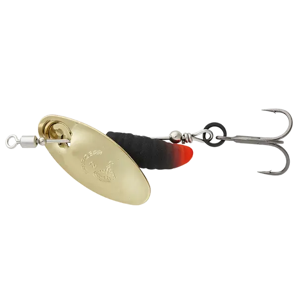 Savage gear třpytka grub spinners gold black - #2 5,8 g