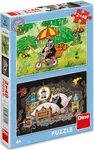 Puzzle Krtkův den 2x48 dílků