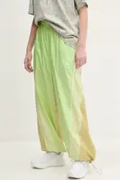 Kalhoty adidas by Stella McCartney dámské, zelená barva, vzorované, JI5134