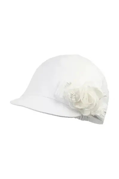 Dětská bavlněná kšiltovka Jamiks SIRI bílá barva, s aplikací, JLH084