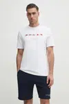 Bavlněné tričko Tommy Hilfiger bílá barva, s aplikací, MW0MW38616