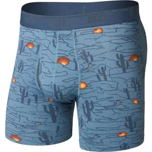SAXX QUEST QUICK-DRY MESH BOXER BRIEF FLY Pánske rýchloschnúce boxerky, modrá, veľkosť