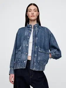 GAP Dámský Džínový oversize bomber UltraSoft 709036-00 Velikost: M