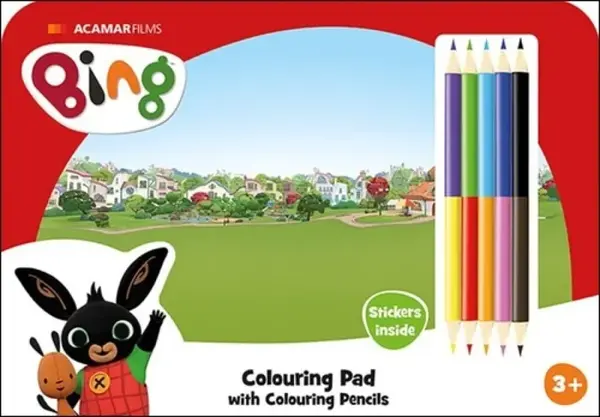 Kreslící set s pastelkami Bing - -