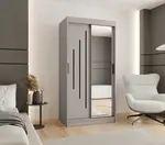 Šatní skříň Abi Rubino Y2 Rozměry: 150 cm, Barva korpusu + barva dveří: Kašmír