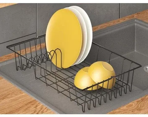 Odkapávač na nádobí Brema Lava TouchTherm, černý