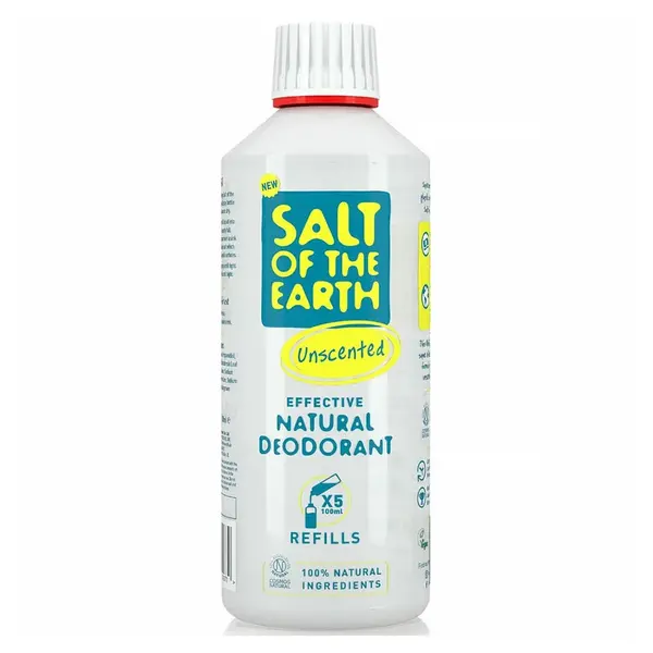 SALT OF THE EARTH Přírodní minerální deodorant neparfémovaný náhradní náplň 500 ml