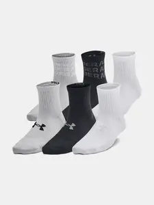 Dětské ponožky Under Armour Yth UA Essential 6pk Qtr-BLK - unisex