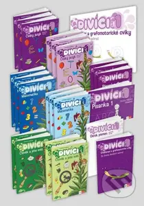 Divíci 1 - rozšířený učitelský balíček - Český jazyk GM (vázané písmo) + Matematika + Člověk a jeho svět
