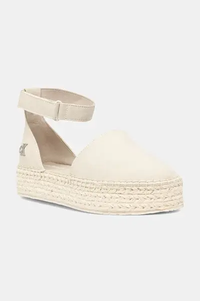 Espadrilky Calvin Klein Jeans FLATFORM ESPADRILLE SLING MG