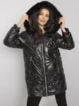 Black winter jacket with hood by Latiana