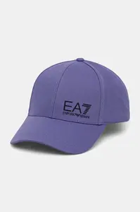 Bavlněná baseballová čepice EA7 Emporio Armani