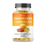 MOVit Energy Vitamín C 1200 mg so šípkami + Vitamín D + Zinok PREMIUM 90 tabliet