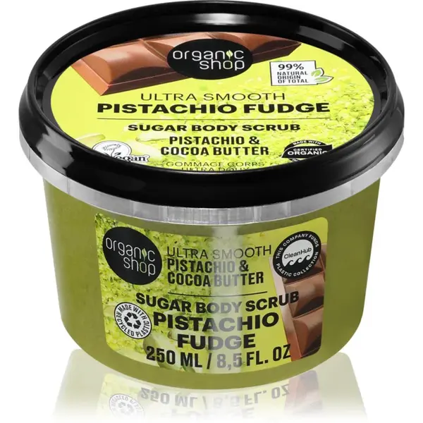 Organic Shop Pistachio Fudge jemný telový peeling 250 ml
