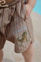 Dětské plavkové šortky Konges Sløjd SEER ASNOU SWIMSHORT GRS hnědá barva, KS102498