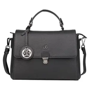 Menší dámská kožená kabelka Bellicci Carolina - černá