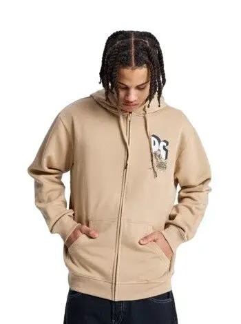 Dc shoes pánská mikina Anodized Zh Incense | Béžová | Velikost XL