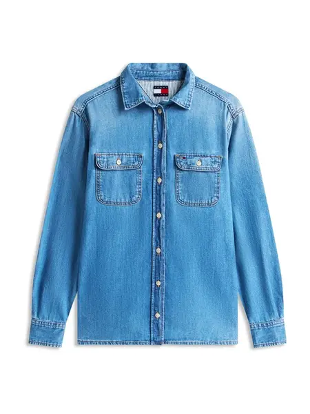 Tommy Jeans Blúzka  modrá denim