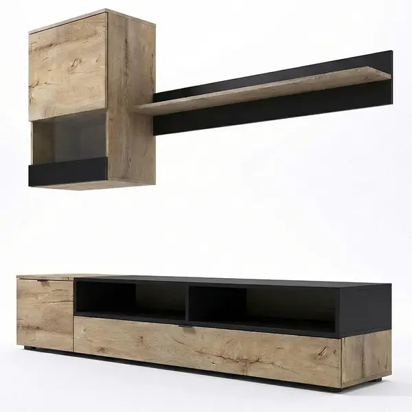 Obývacia stena Snap lefkas/čierna mat