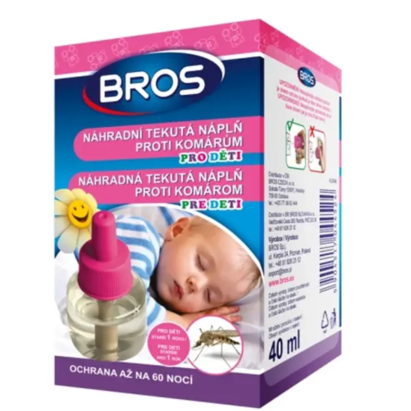 BROS náplň do elektrického odparovača pre deti proti komárom 27ml/45nocí