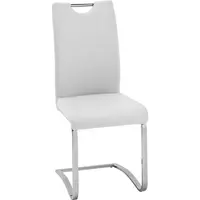 Carryhome HOUPACÍ ŽIDLE, bílá, barvy chromu