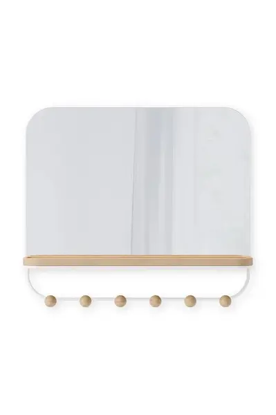 Nástěnné zrcadlo s věšákem Umbra Estique