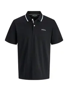 JACK & JONES Tričko 'JJBlaze'  čierna / biela