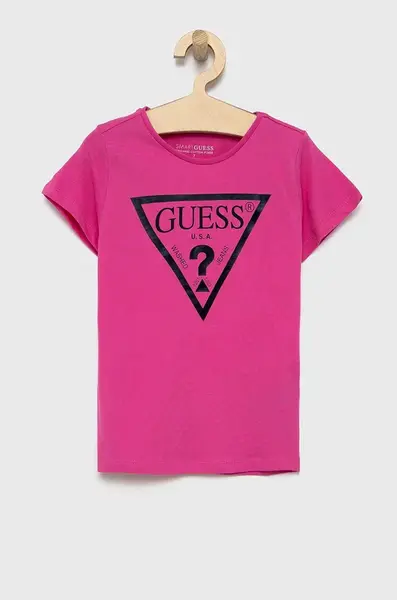 Dětské bavlněné tričko Guess