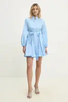 Bavlněné šaty Answear.LAB modrá barva, mini