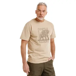 Bushman Pánske tričko Kay, pieskovo hnedé XXXL