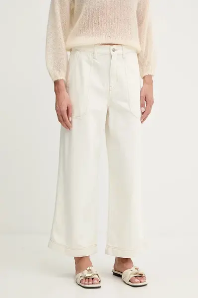 Džíny BOSS Orange dámské, high waist, 50534251