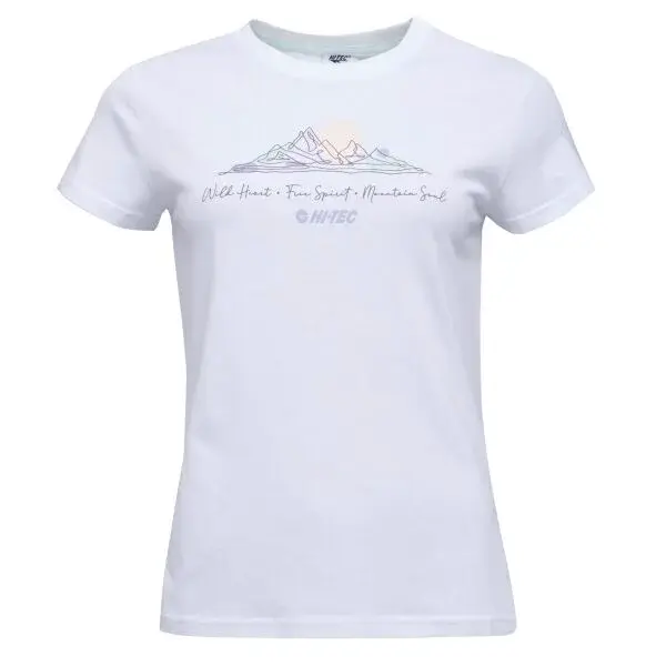 Hi-Tec LADY VILDO SP Dámské bavlněné triko, bílá, velikost