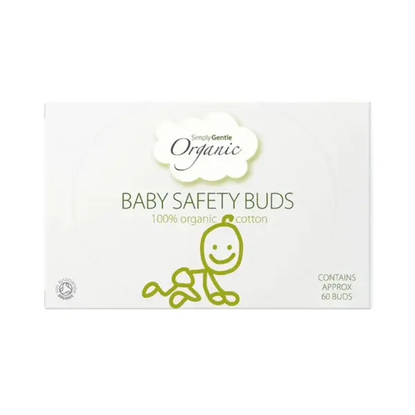 Simply Gentle Organické dětské vatové tyčinky 60 ks