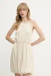 Šaty Armani Exchange béžová barva, mini, XW000194 AF12744