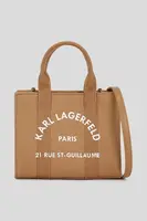 Bavlněná kabelka Karl Lagerfeld K/RSG hnědá barva, A3W50118