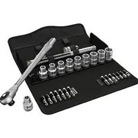 Wera 004080 Ráčnová sada Zyklop Metal 8100 SC 10 - palcová, 28 dílů, upínací část 1/2"