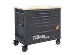 Dílenský vozík, 7 zásuvek, dřevěná deska, antracitově šedý - Beta Tools