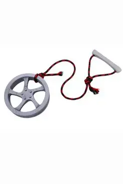 Hračka pes disk ALU přetahovadlo plovací vanilkový malý SP