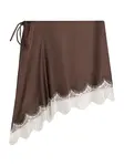 Bershka Plážová osuška  hnedá / biela